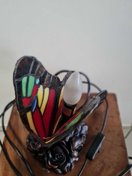 Антична лампа  пеперуда  стил Тифани