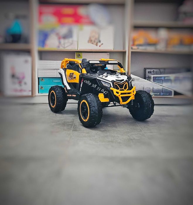 ТОП ЦЕНА!НОВО!Акумулаторен джип 4x4 Kansas WHITE с 24Vбатерия,EVA гуми