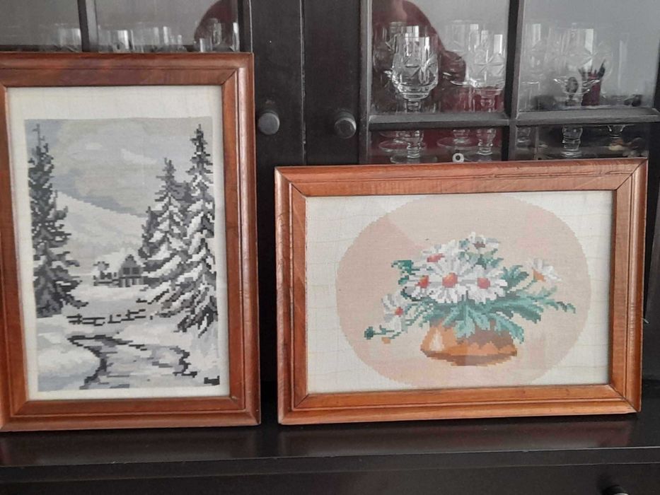 Ръчно ушити гоблени Маргарити и Зимна приказка