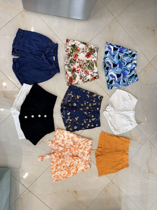 Zara Къси Дънки , пола панталон  , лятна дълга пола  , екип