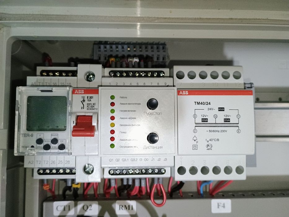 Щит управления вентиляцией