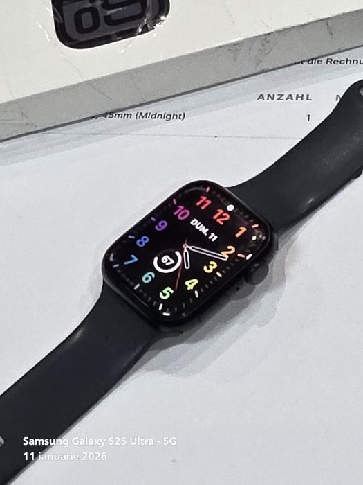Apple Watch Seria 9 -45mm Midnight Impecabil / Garantie