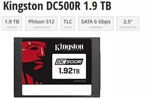 Vand SSD Kingston DC500R SATA Datacenter Grade 1.92TB