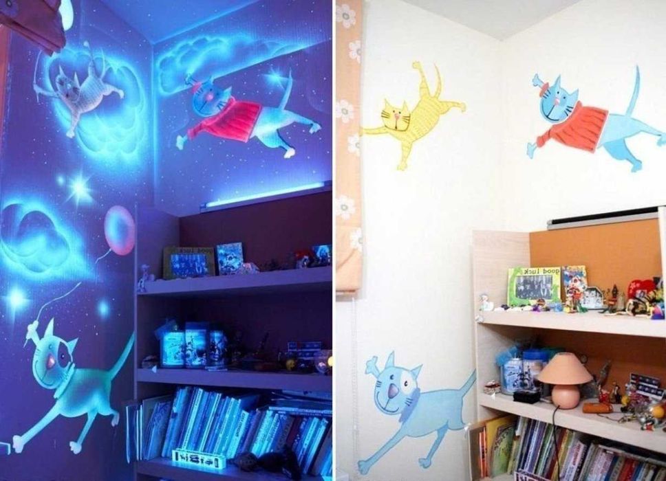 декор фосфорный светящийся интерьерный и наружный