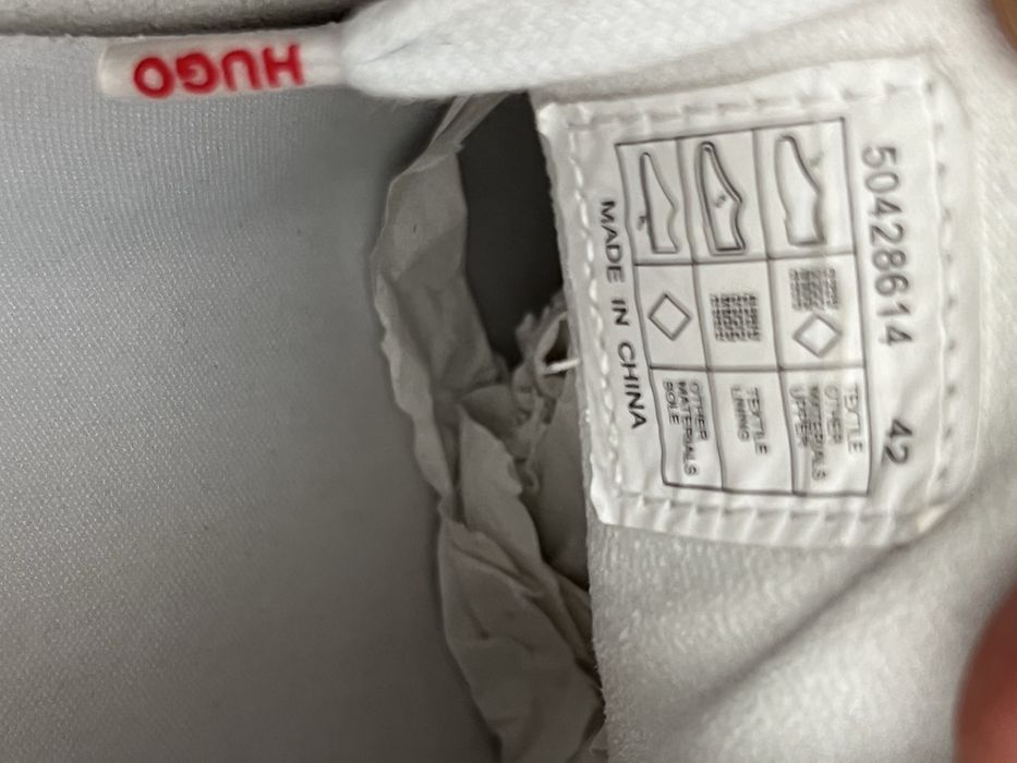 Sneakers HUGO Boss Zero Tenn TX93 Originali Alb Mărimea 42