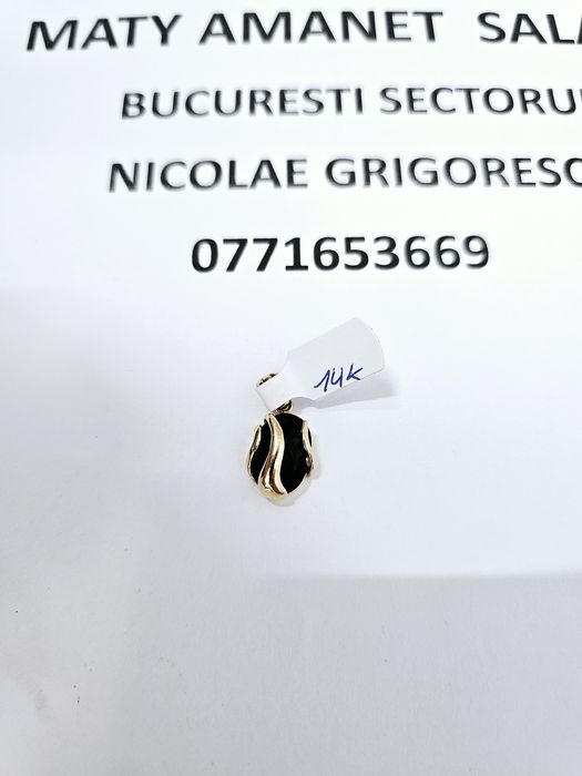 Vand pandantiv din aur 14 k 3.27 g cod 754