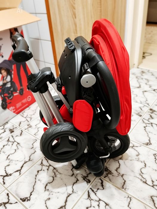 Tricicletă ultra pliabilă ,Nova Rubber, roșu