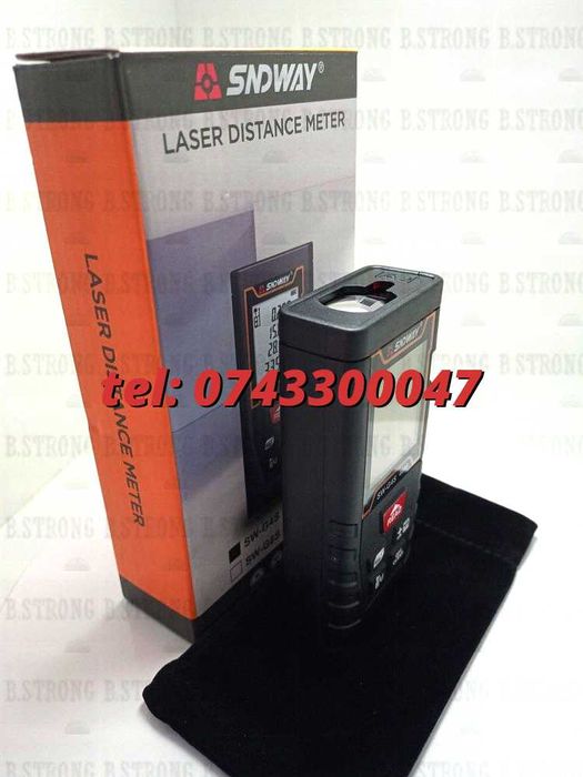 Telemetru Laser 40m Sndway Digital Portabil Usor De Manevrat