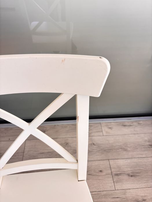 Scaun ikea alb lemn