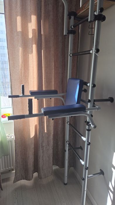 Шведская стенка, турник брусья