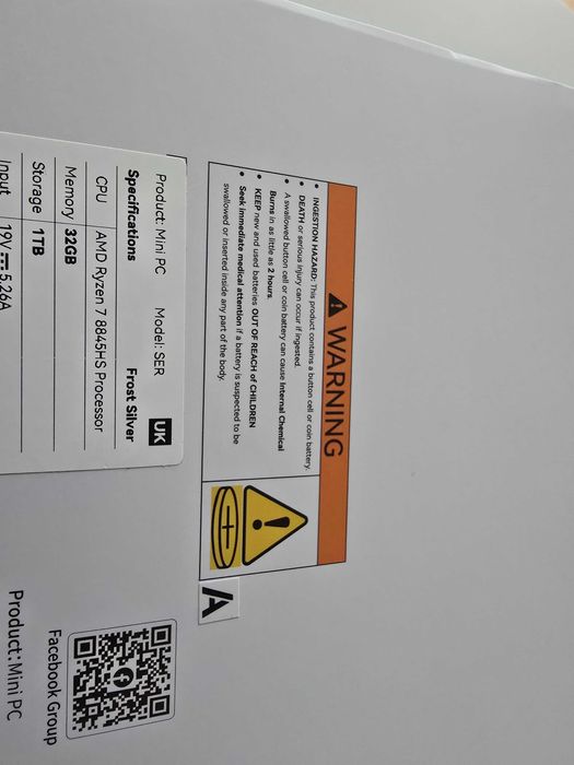 Mini PC Beelink SER8 Ryzen 7 8845HS, 32GB RAM, 1TB SSD, nefolosit, garanție 2028