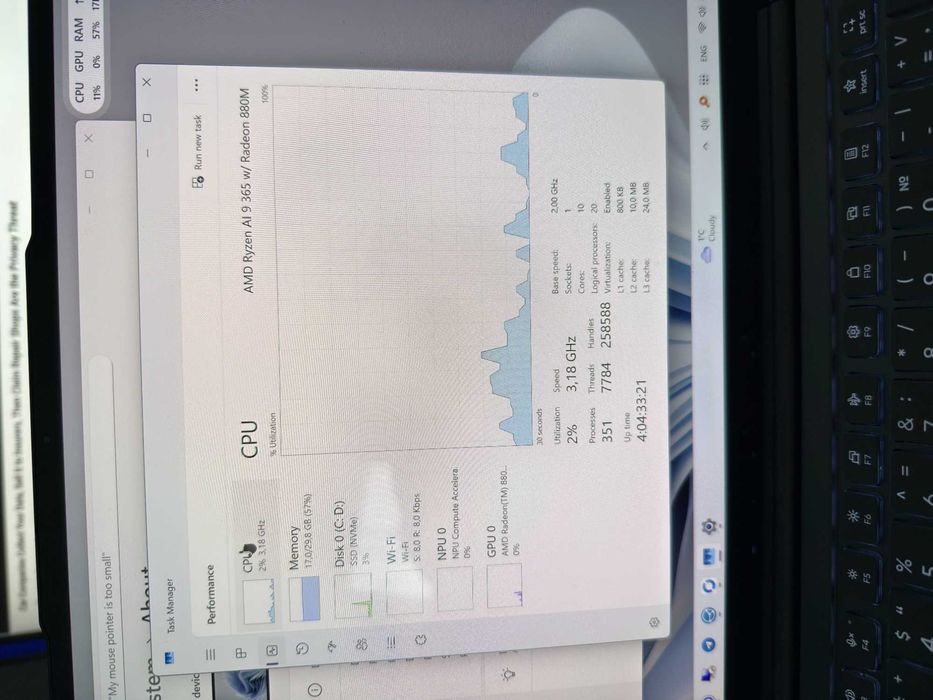 Лаптоп Лаптоп Lenovo Yoga Pro 7 14ASP9 AMD Ryzen AI 9 365, 32 GB, 1 TB