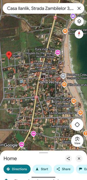 Teren intravilan+casă Vama Veche, PUZ P+2, utilități independente