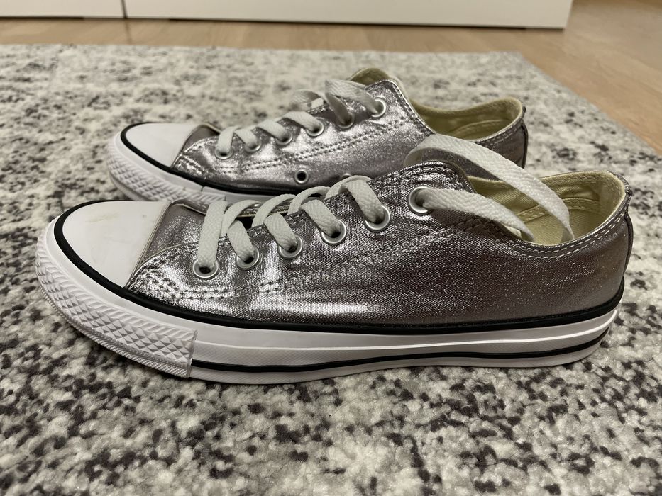 Tenisi Converse argintii