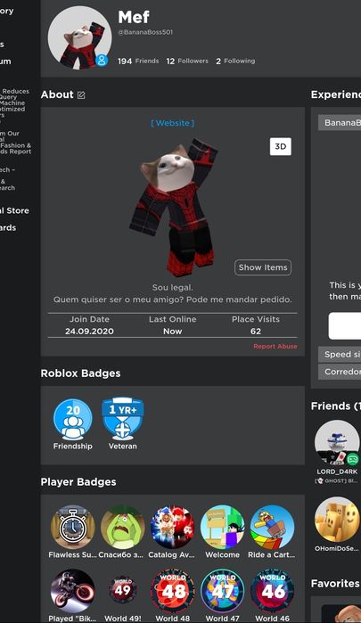 Аккаунт роблокс / есть торг