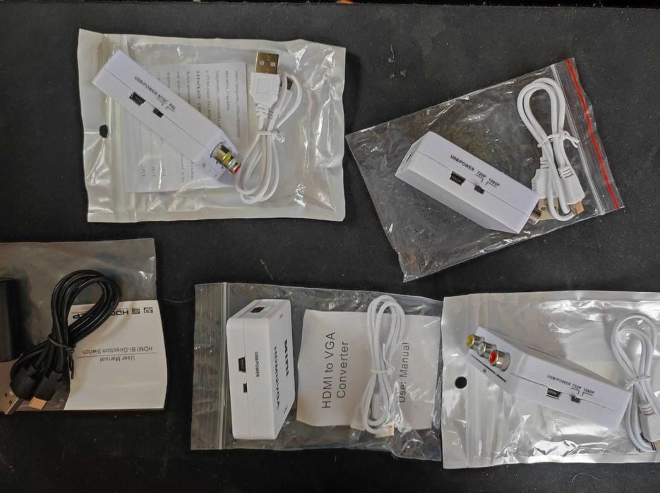 Продават се различни активни / пасивни видео конвертори / адаптери