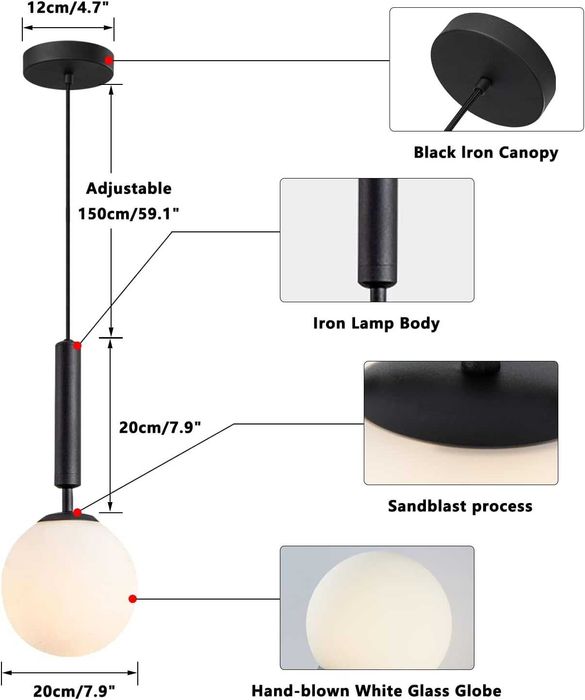Висяща лампа Сребърна, модерна, кухненски остров индустриална, селска,