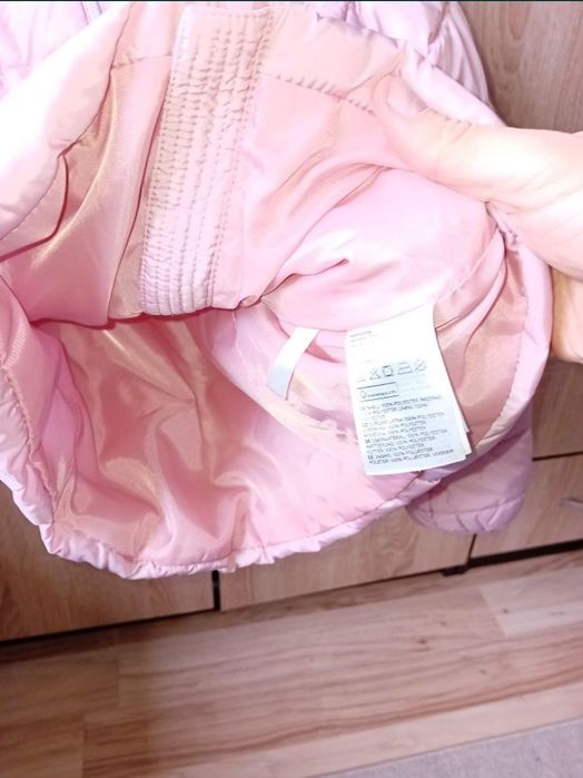 geaca hm h&m roz toamna  iarna 8 9 ani, 134 cm fata fetite