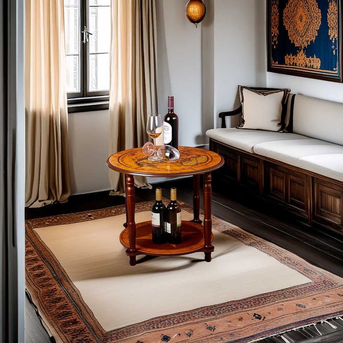 Нова Масичка Помощна Холна Маса за Сервиране с Карта