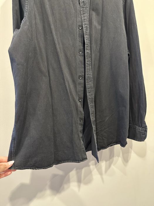 Мъжка черна дънкова риза Massimo Dutti – размер XL