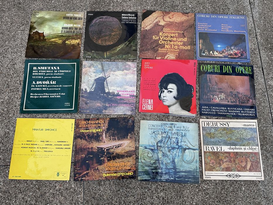 Vând colecție discuri vinil muzică clasică – Electrecord (12 buc)