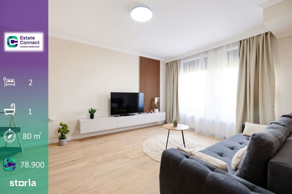 Apartament modern, 2 camere decomandat, bloc nou - Alfa