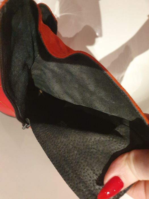 Botine din piele naturală  si piele naturala intoarsa