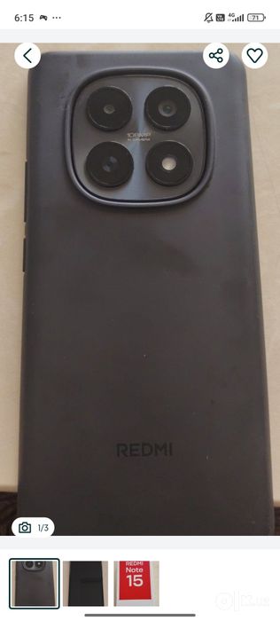 Sotiladi Redmi Note 15 holati yangi 2oy tutilgan narxi kelishiladi