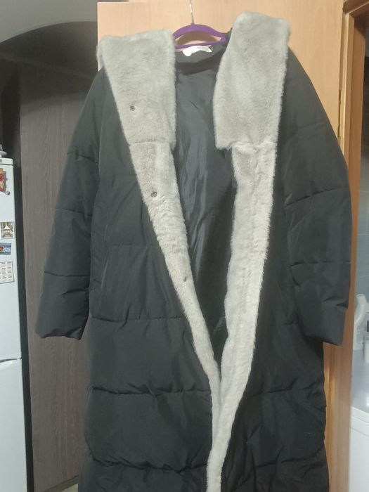 Пальто пуховик зимнее