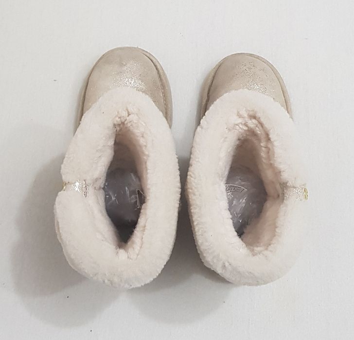 UGG Ramona Classic ll ghete, boot, cizme piele auriu metalic,Nr 33, 5