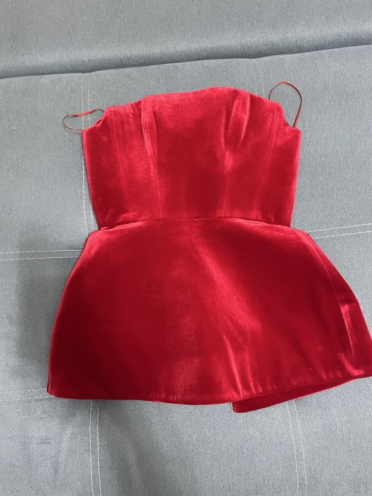 Продам бархатный корсет с баской