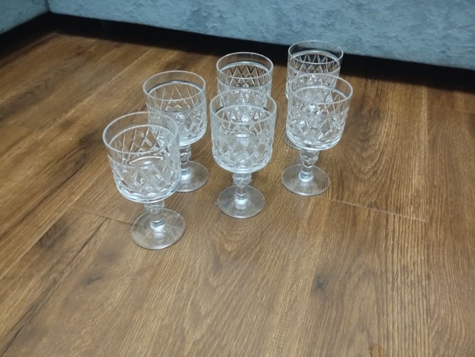 Фужеры хрустальные винтажные