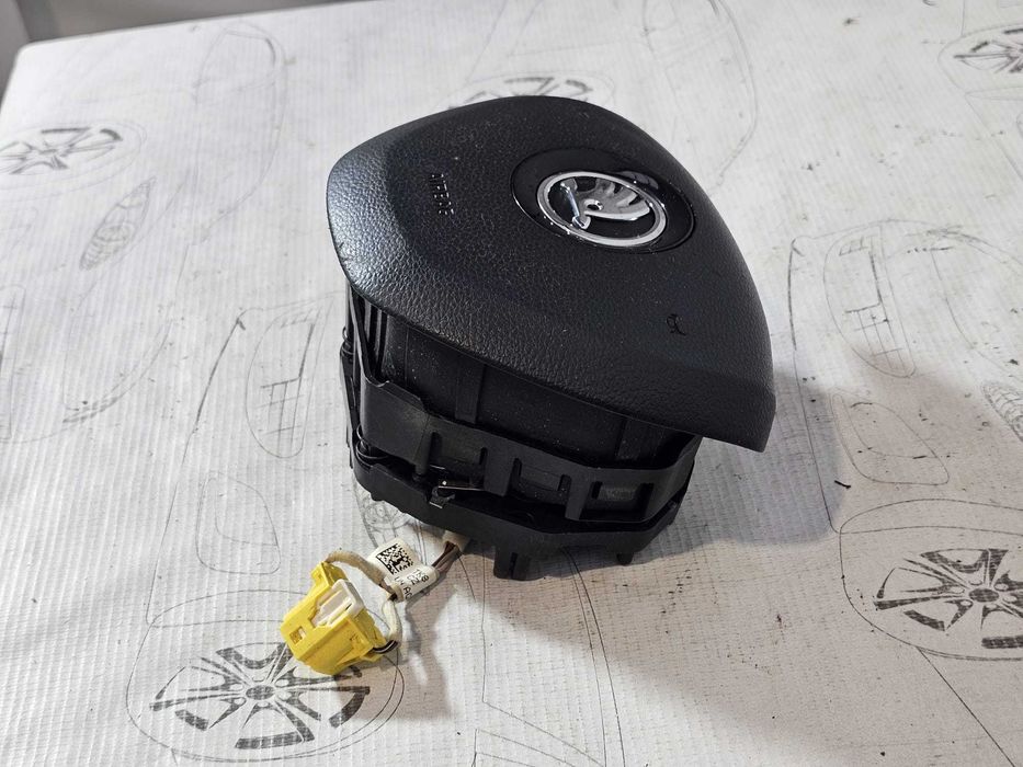 Airbag volan șofer Skoda Octavia 3 5E / Superb 2 Facelift / Fabia 3 / Rapid 2013-2019 2015 1.6 TDI Cod OEM: 3T0880201F, 3T0 880 201 F (5E3)