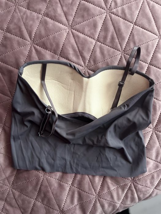 Елегатно бюстие, сив цвят, универсален размер