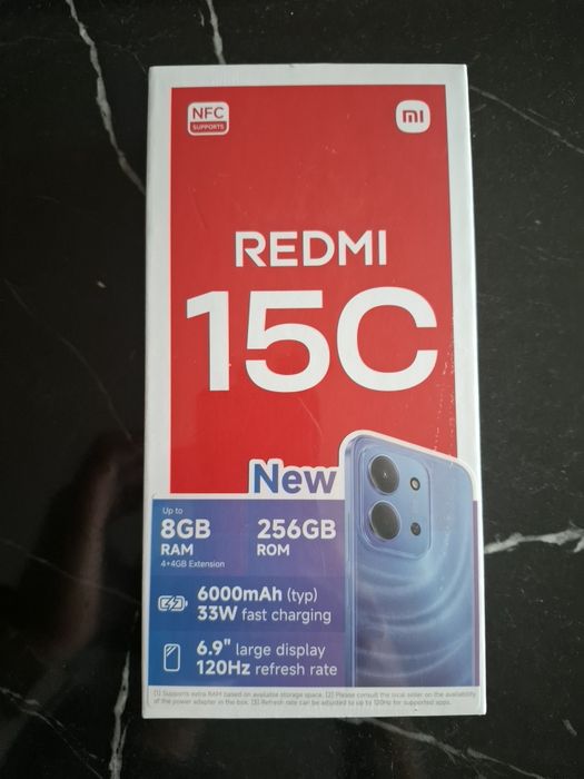 Нов REDMI 15C 3г. Гаранция