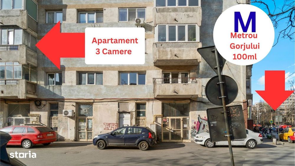 3 cam Gorjului 100m Metrou | Et 2/8 | 67mp | Parc In Fata — fotografia 1