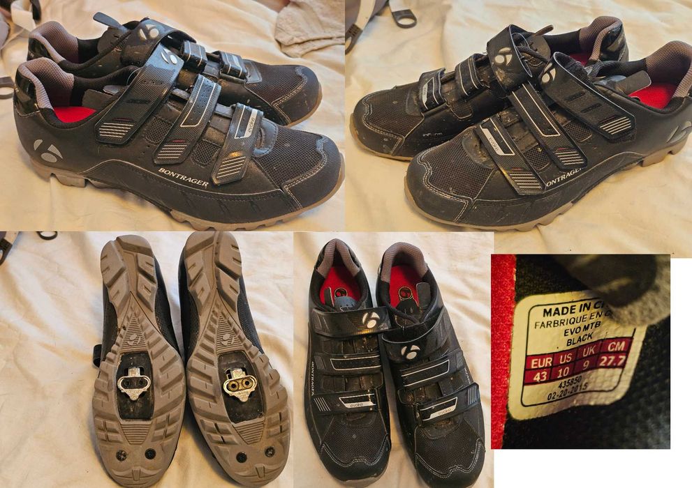 Pantofi ciclism Sidi 44 si 36 trace 2 Bontrager 43 MTB spd ca noi Casca ciclism Met Veleno ca noua marime M 56/58
