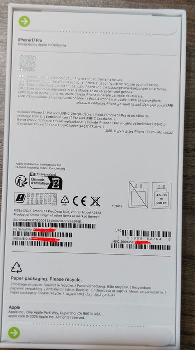 IPhone 17 Pro 256GB Deep Blue