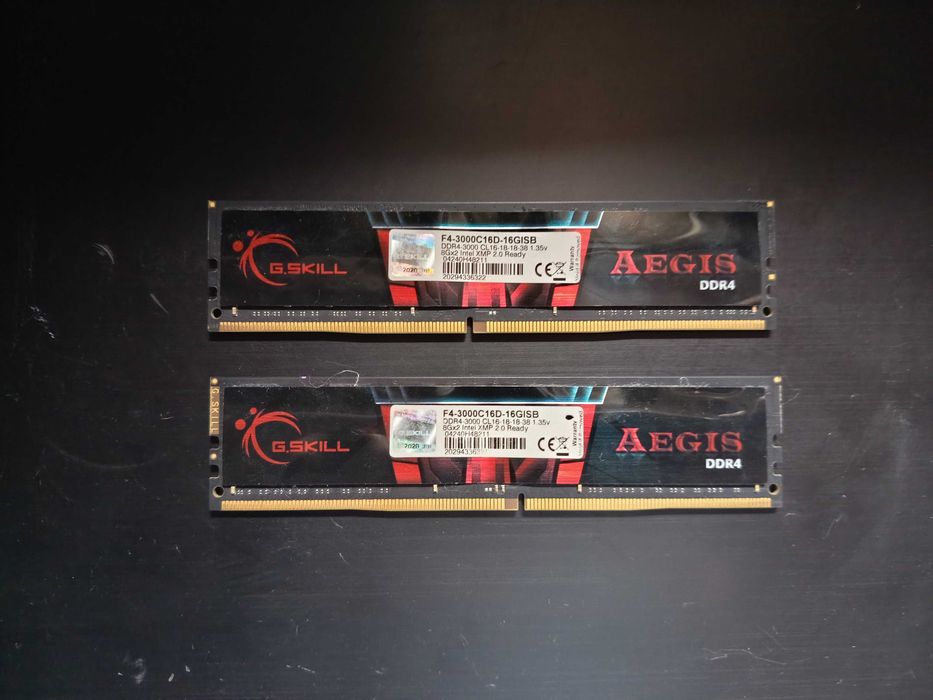 Kit 16gb ddr4 pc, Gskill Aegis 3000mhz, functionali dar reconditionati/reparati