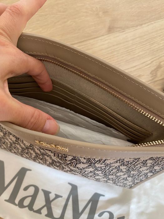 Plic Max Mara din piele si textil, nou