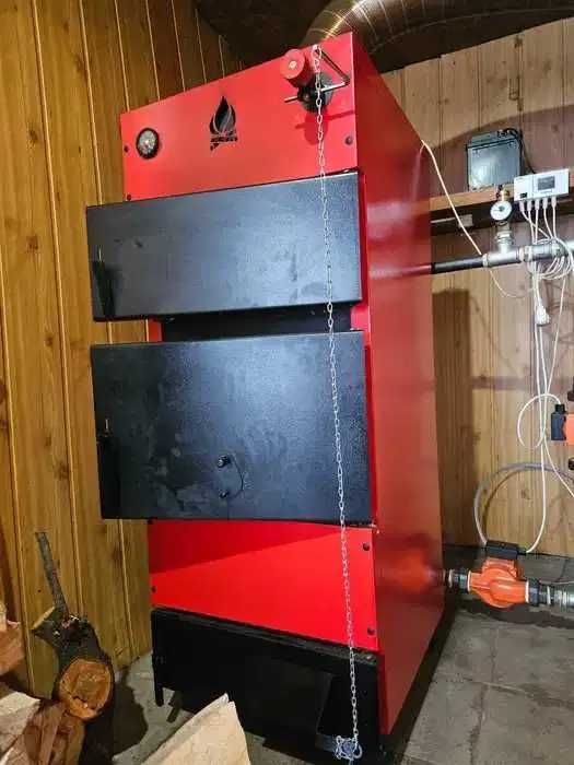 Centrala pe lemne carbune 41 kW ardere normala tiraj natural