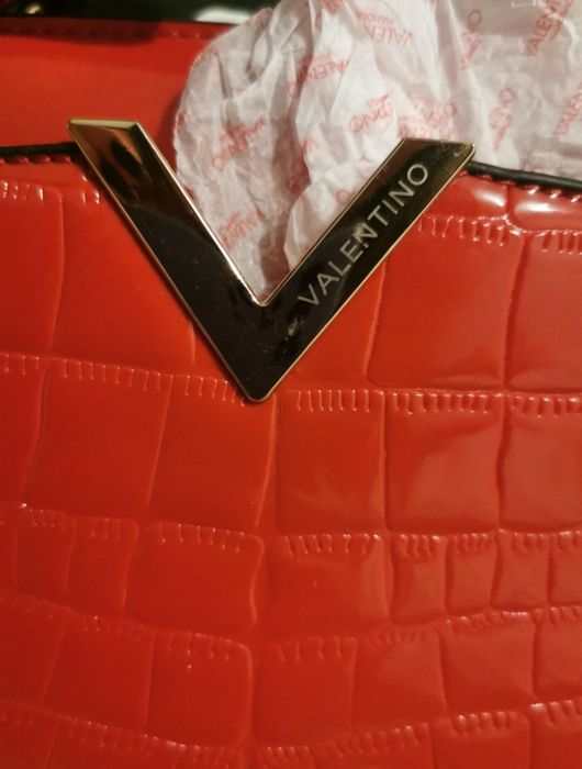 Geanta Valentino piele roșie
