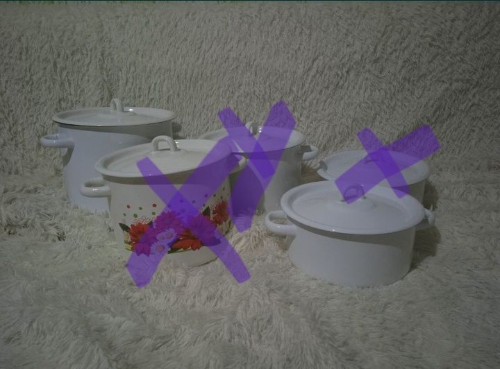 Эмалированные кастрюльки