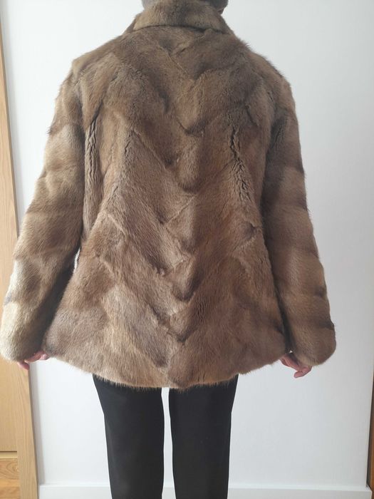 3 Haine naturale din blana de bizon + nurca - impecabile