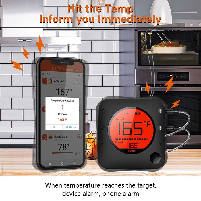 BFOUR Bluetooth термометър за месо за грил