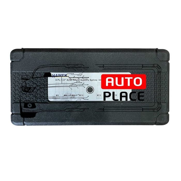 Комплект ударни битове 1/2 – сплин 8 части HAWEK