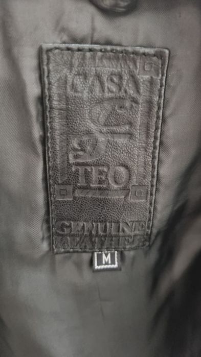 Haina piele naturala manusa neagra M