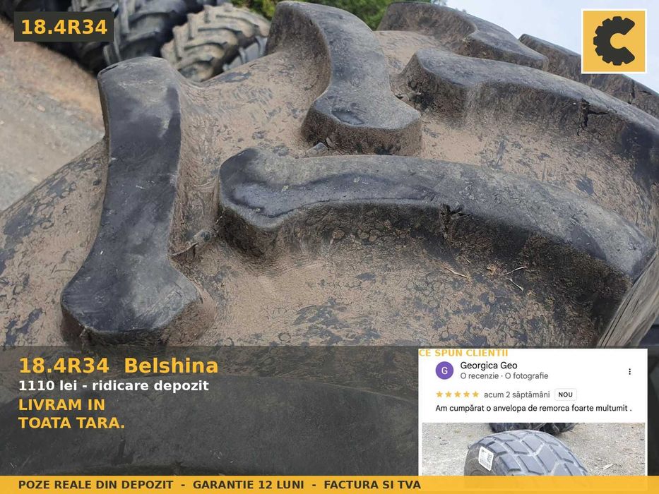 Cauciucuri 18.4R34 460/85R34 Belshina Anvelope Tractor Spate SH TVA
