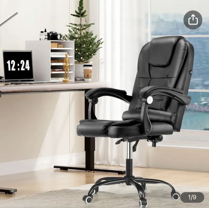 Scaun Birou Ergonomic cu Masaj si Suport Picioare