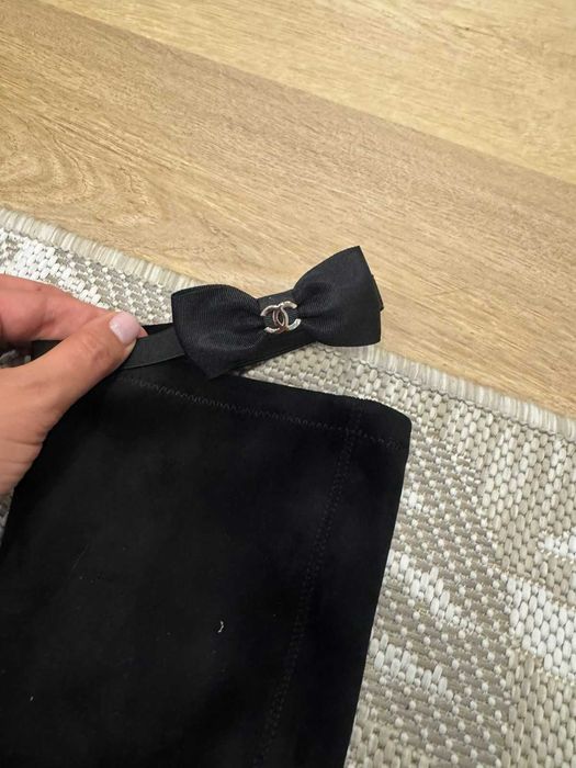 Замшевые ботфорты Chanel размер 40